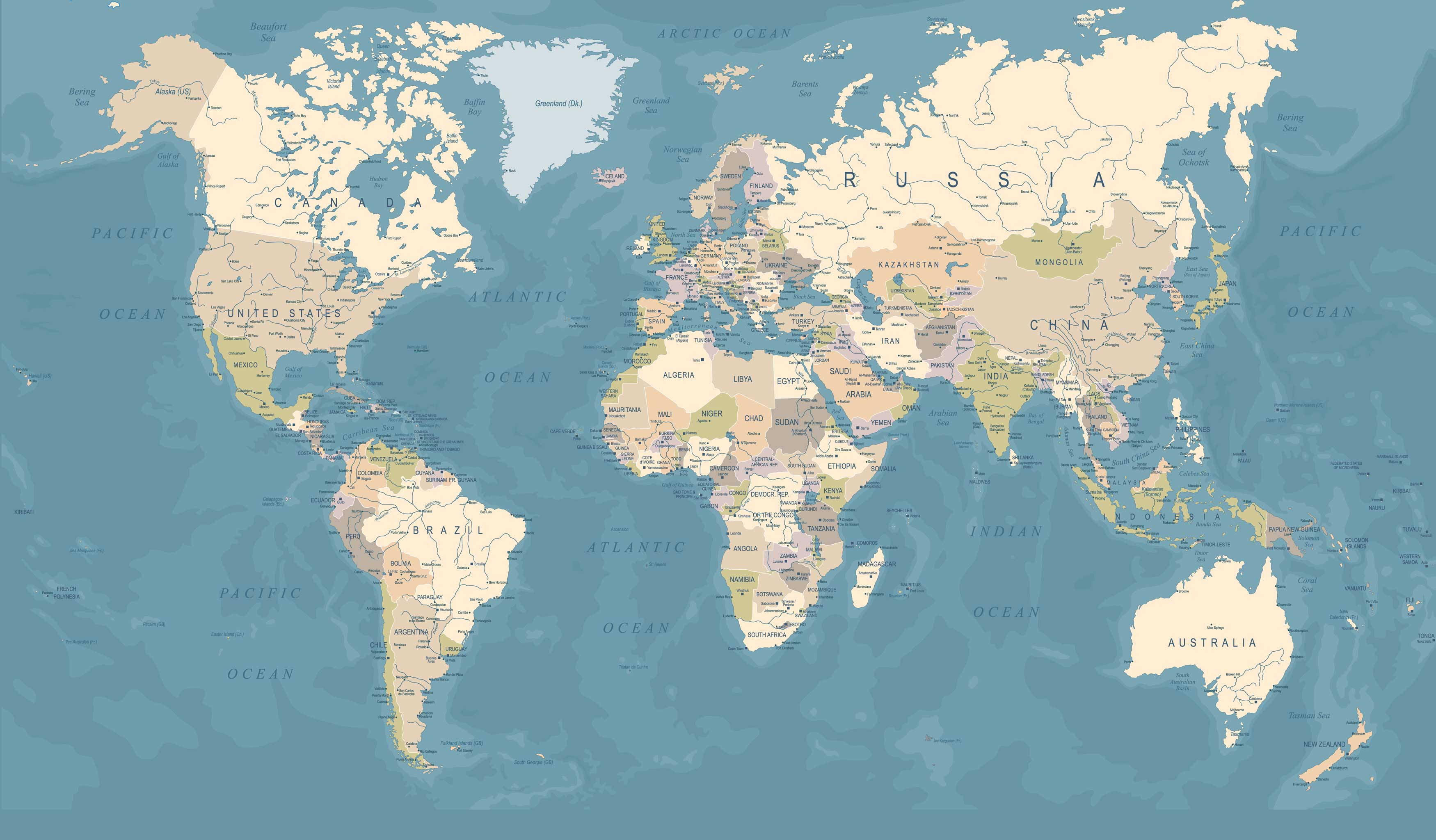  Detailed Political World Map 