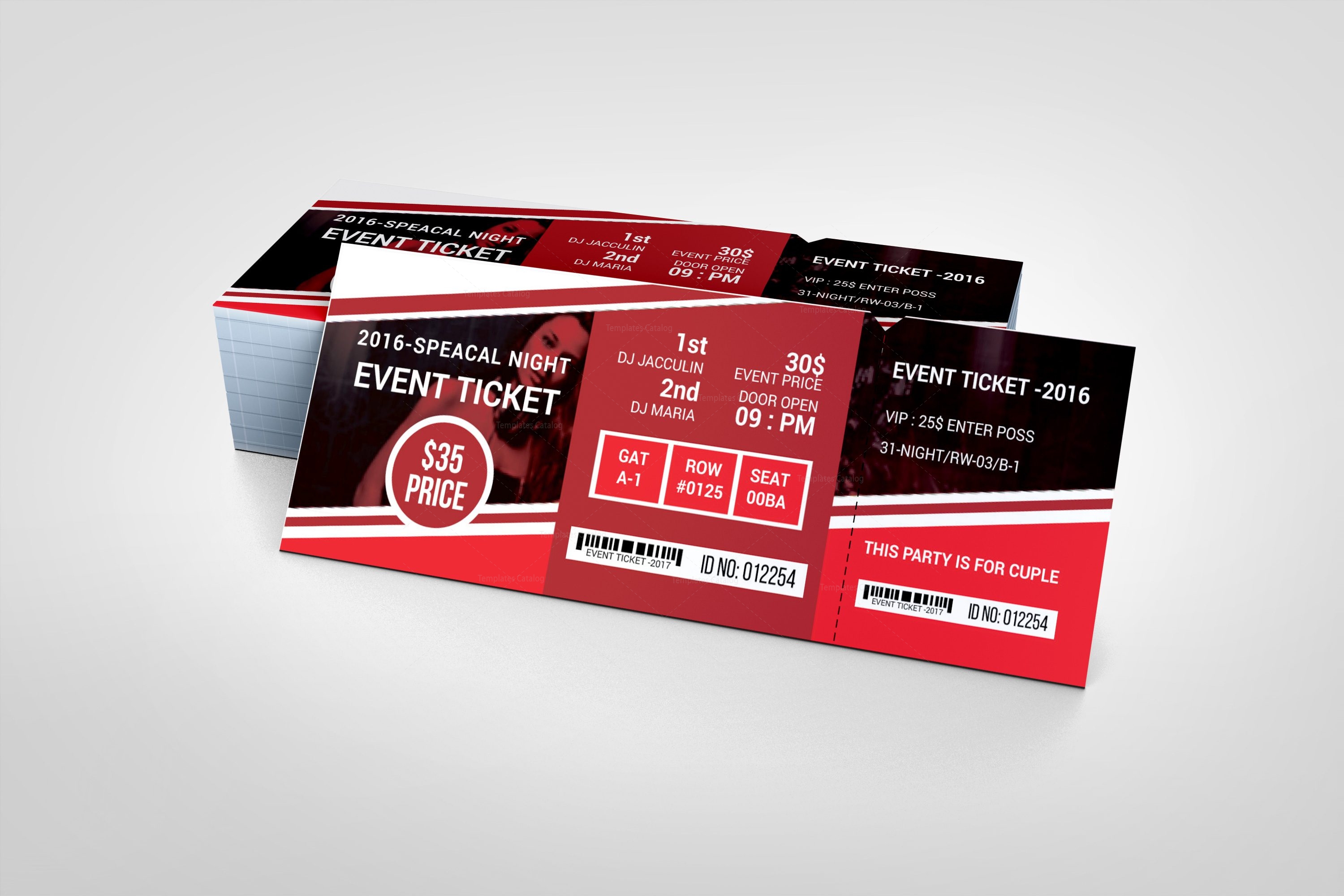  Foto zu Creative Concert Event Ticket Design Template · Graphic Yard 
