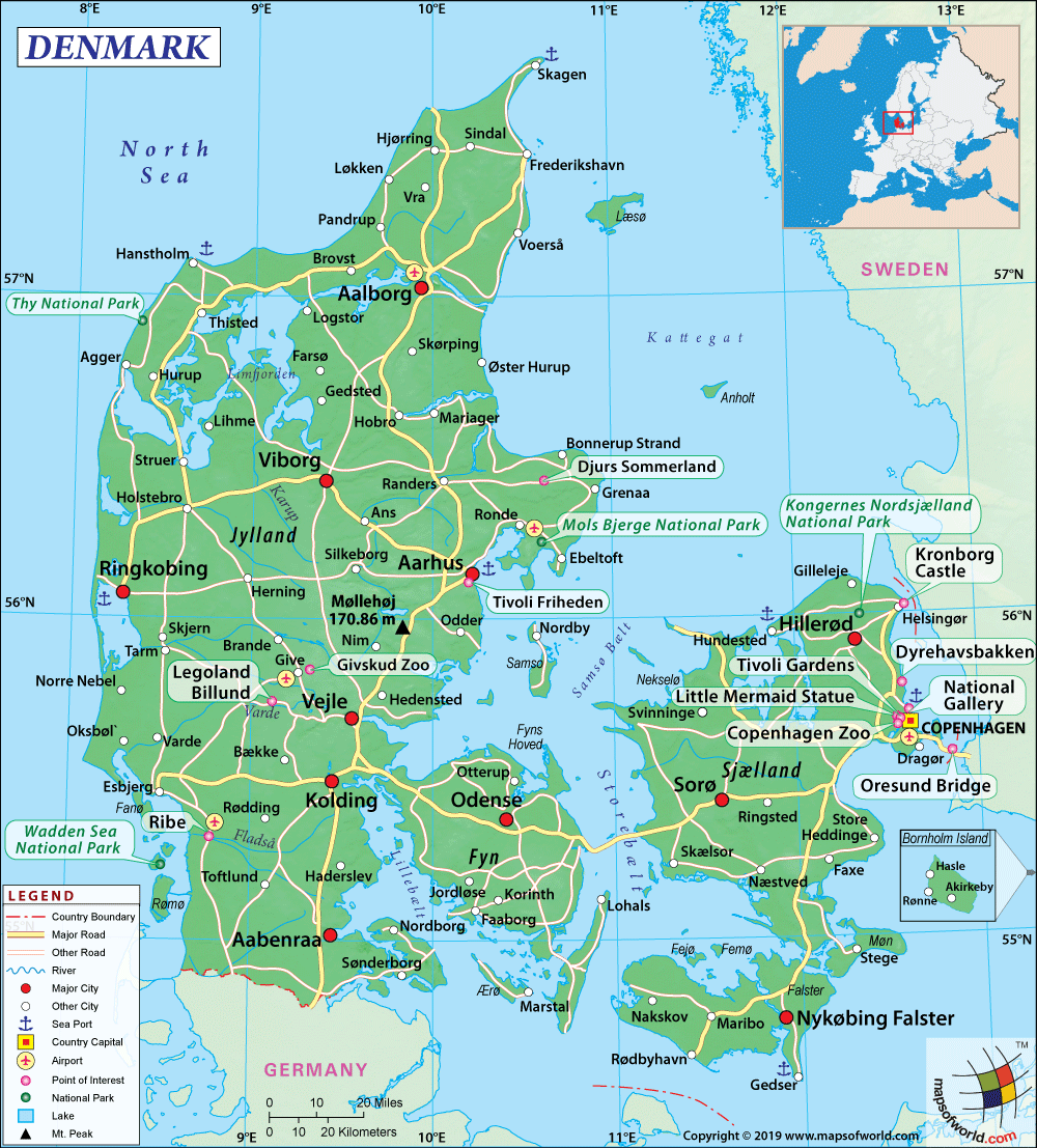 Denmark Vs Norway Women's Football Highlights – Denmark map and facts – map of denmark with cities – lcvj