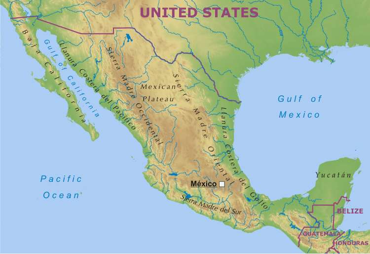 Mexico Vs Paraguay 2015 – Administrative map of mexico