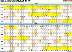 Schulkalender Nrw 2026 schulkalender 2026/2027 nrw Für Pdf