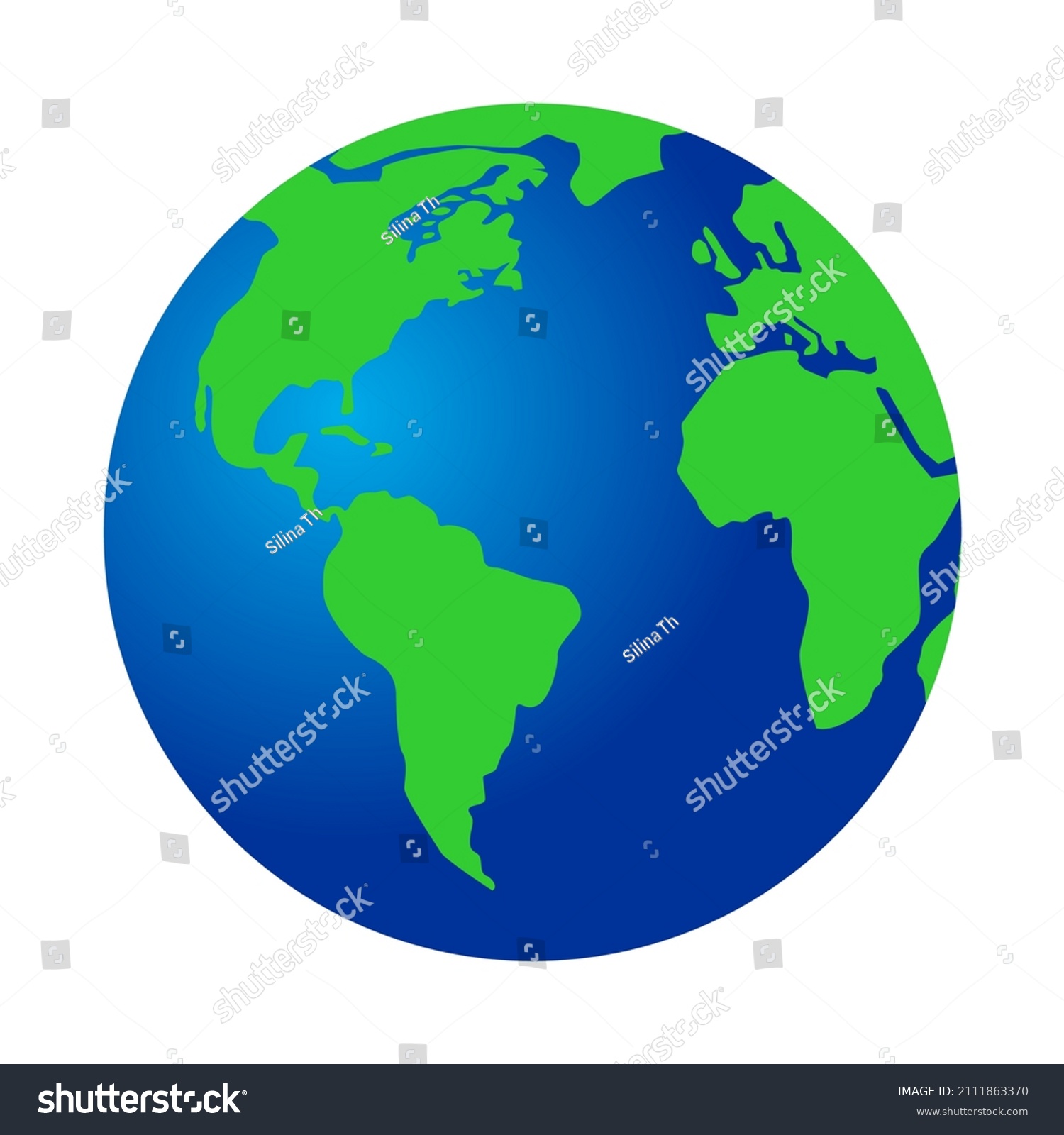  Foto zu Earth Globe Illustration Vector World Map Stock Vector (Royalty Free 