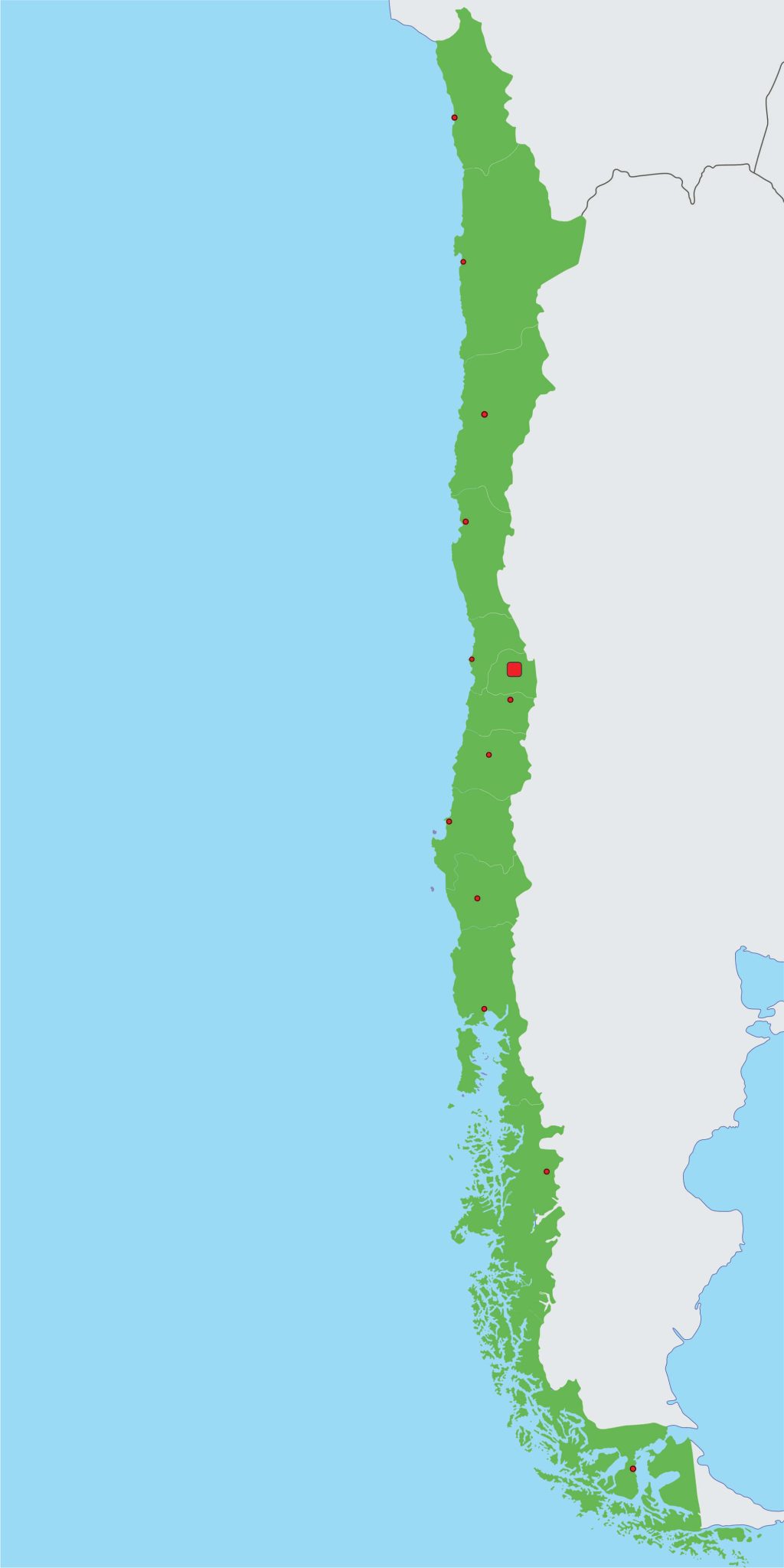  Map of Chile 