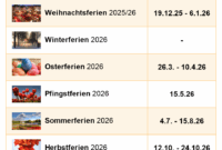 Ferien 2026 Schleswig-holstein Winterferien 2026 In Deutschland (alle Bundesländer)