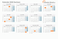 Ferientermine Sachsen-anhalt 2026 Ferien Sachsen 2026