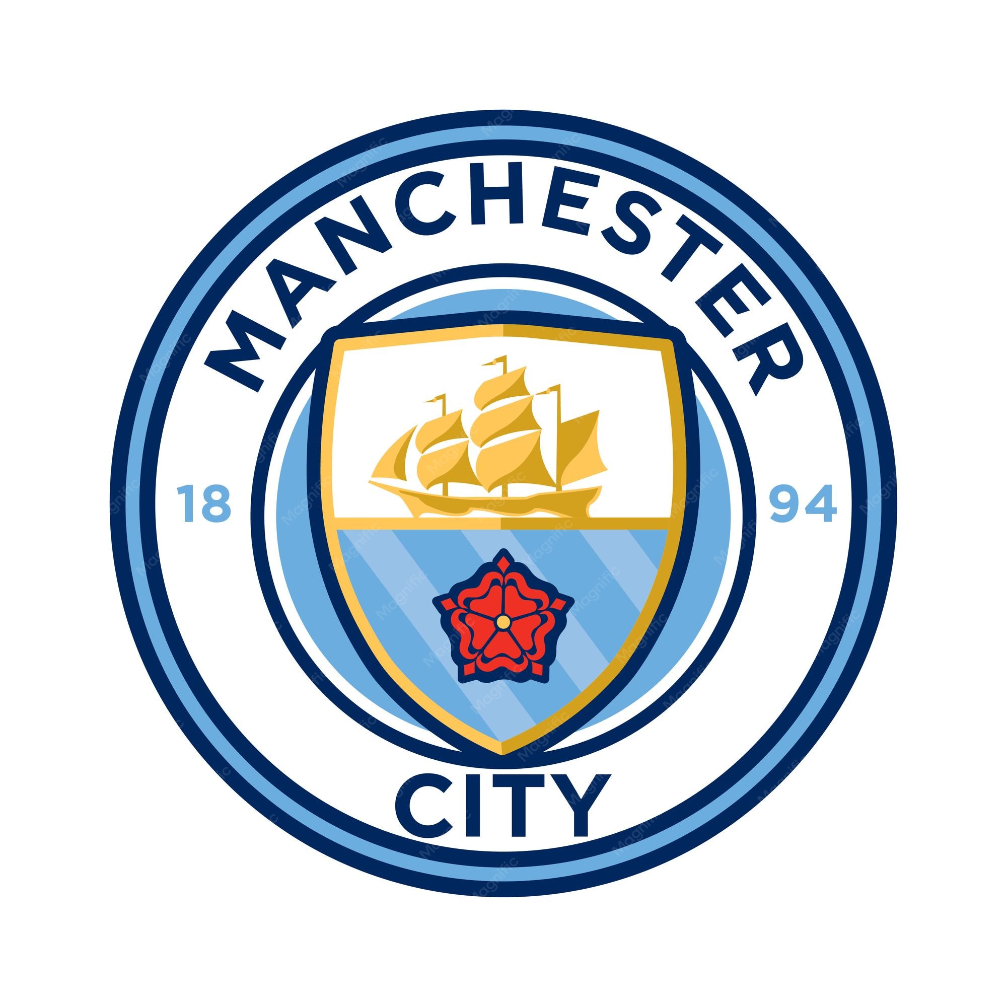 Premium Vector | Manchester city logo vector