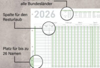 Aok Urlaubsplaner 2026 urlaubsplaner 2026: Effiziente Mitarbeiter- Und Projektorganisation