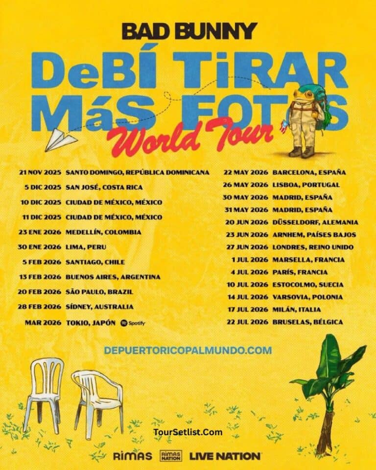  Foto zu Bad Bunny 2026 Tour Dates With Venues & Cities 