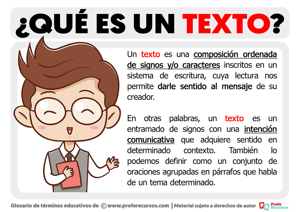  Qué es un Texto 