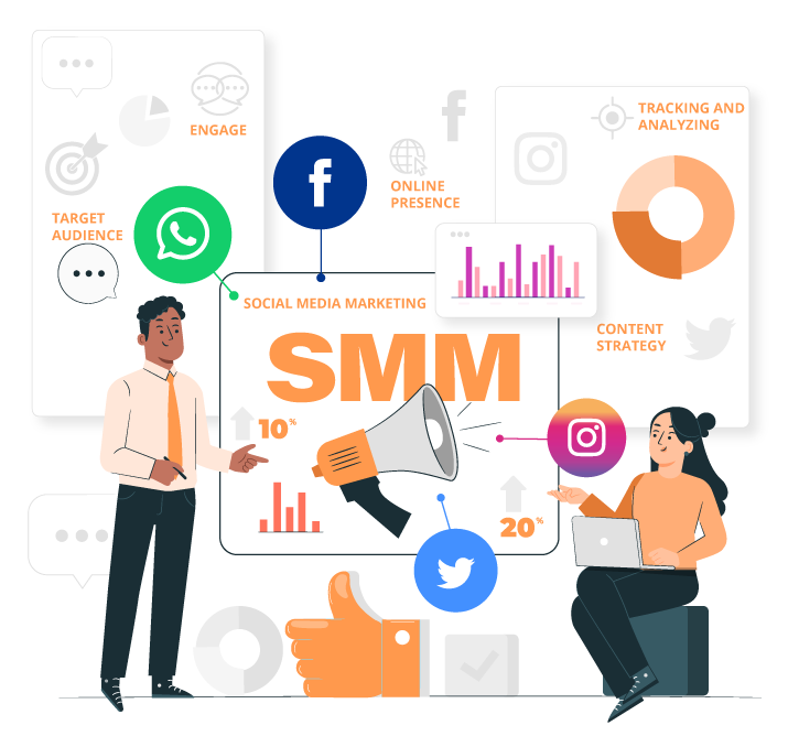 Smm Hamburg 2026 Social Media Marketing smm Strategy Illustration Stock Photo