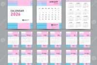 Bastelkalender 2026 2026 Basic Calendar In White Background 33950294 Vector Art At Vecteezy