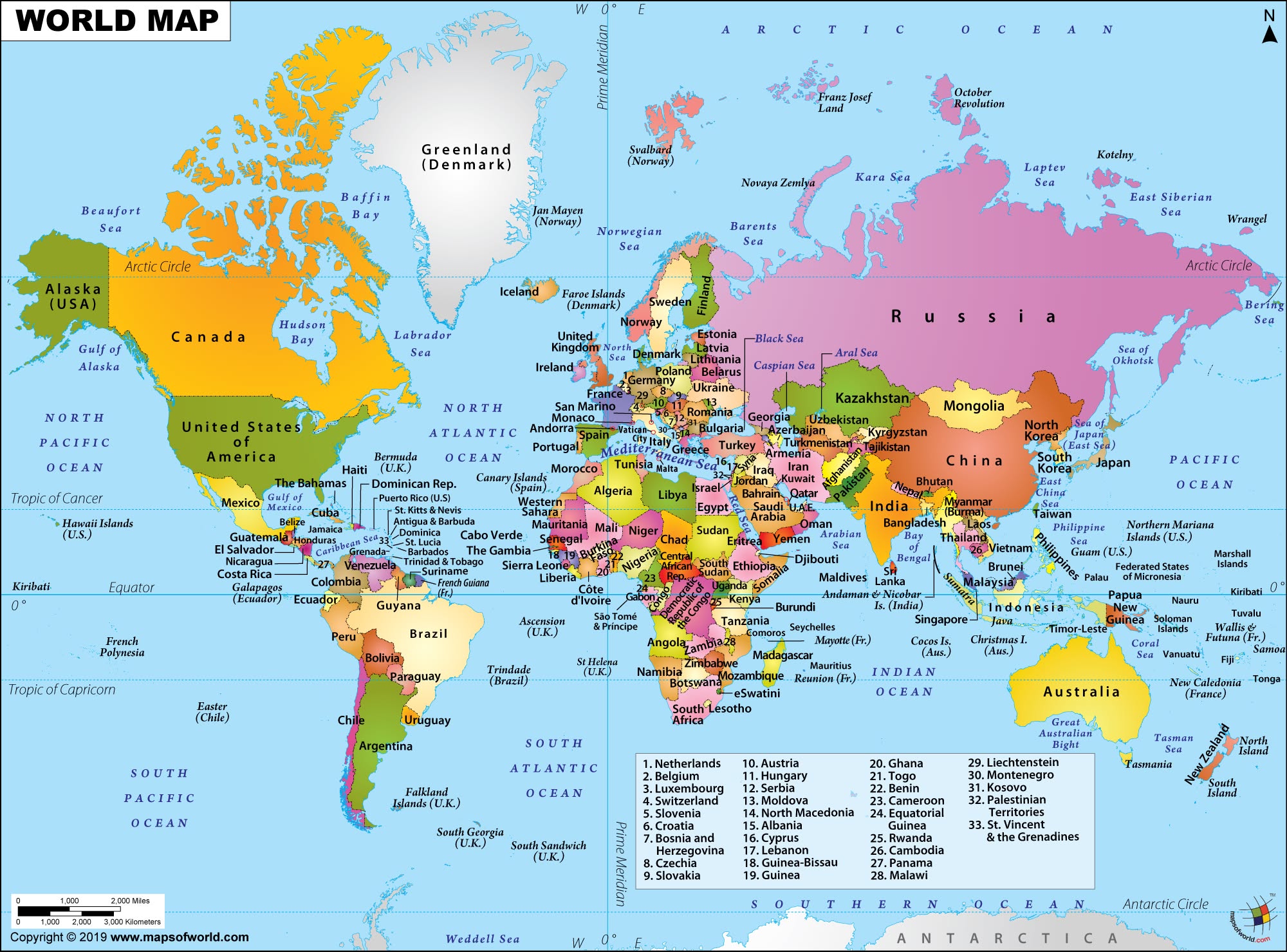  World political map 