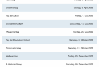 Abiturthemen Niedersachsen 2026 Kalender 2026 Niedersachsen: Ferien, Feiertage, Pdf-vorlagen