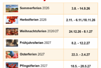 Schulkalender 2026 Bayern Kalender 2026 Bayern: Ferien, Feiertage, Excel-vorlagen