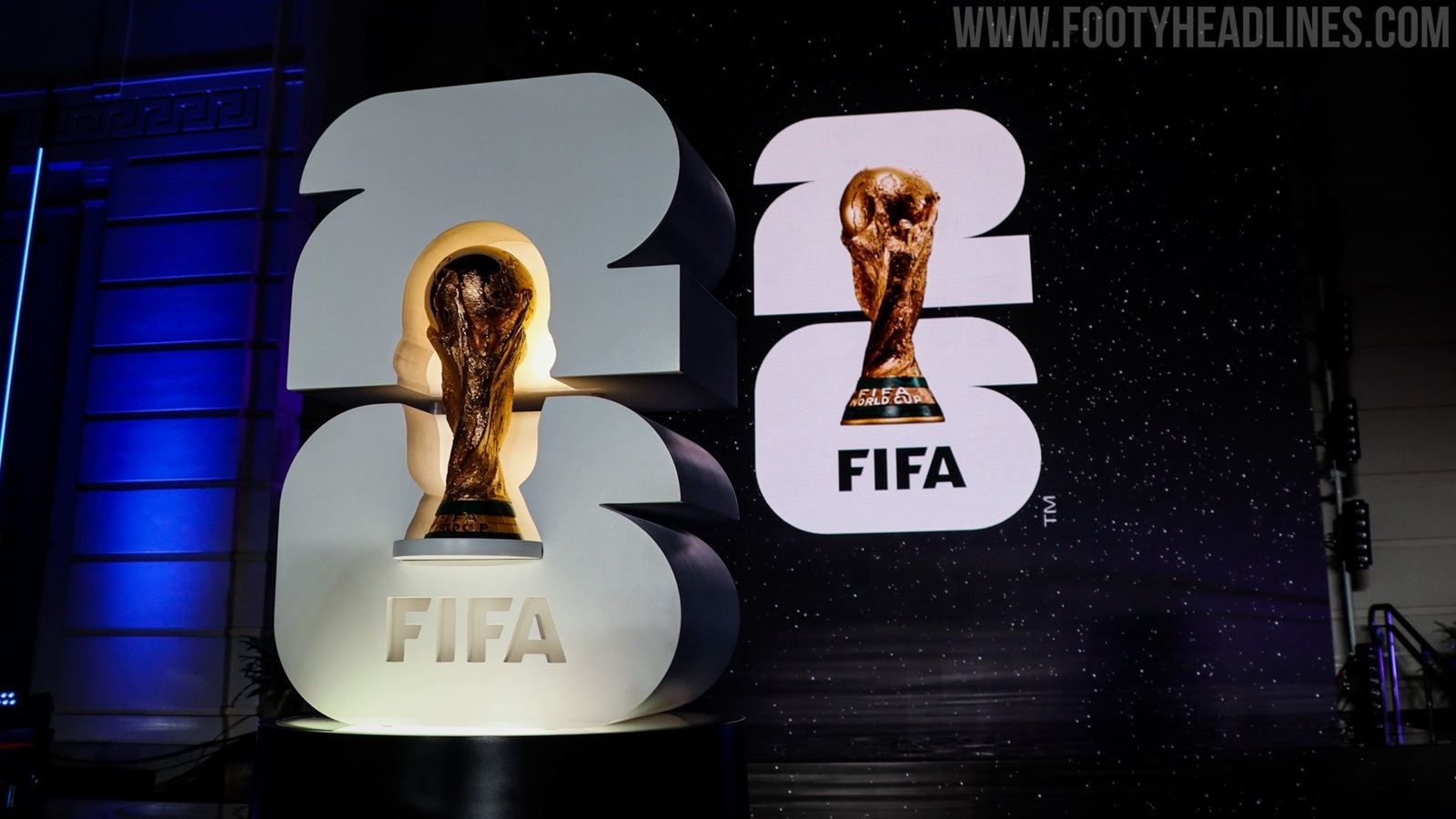  New York, New Jersey launch 2026 FIFA World Cup official brand, logo Illustration 