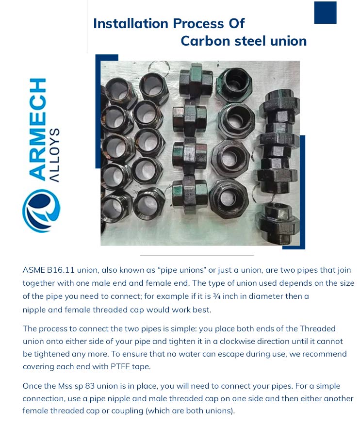  Foto zu ASME B16.11 Union Dimensions and Threaded Union Manufacturer 