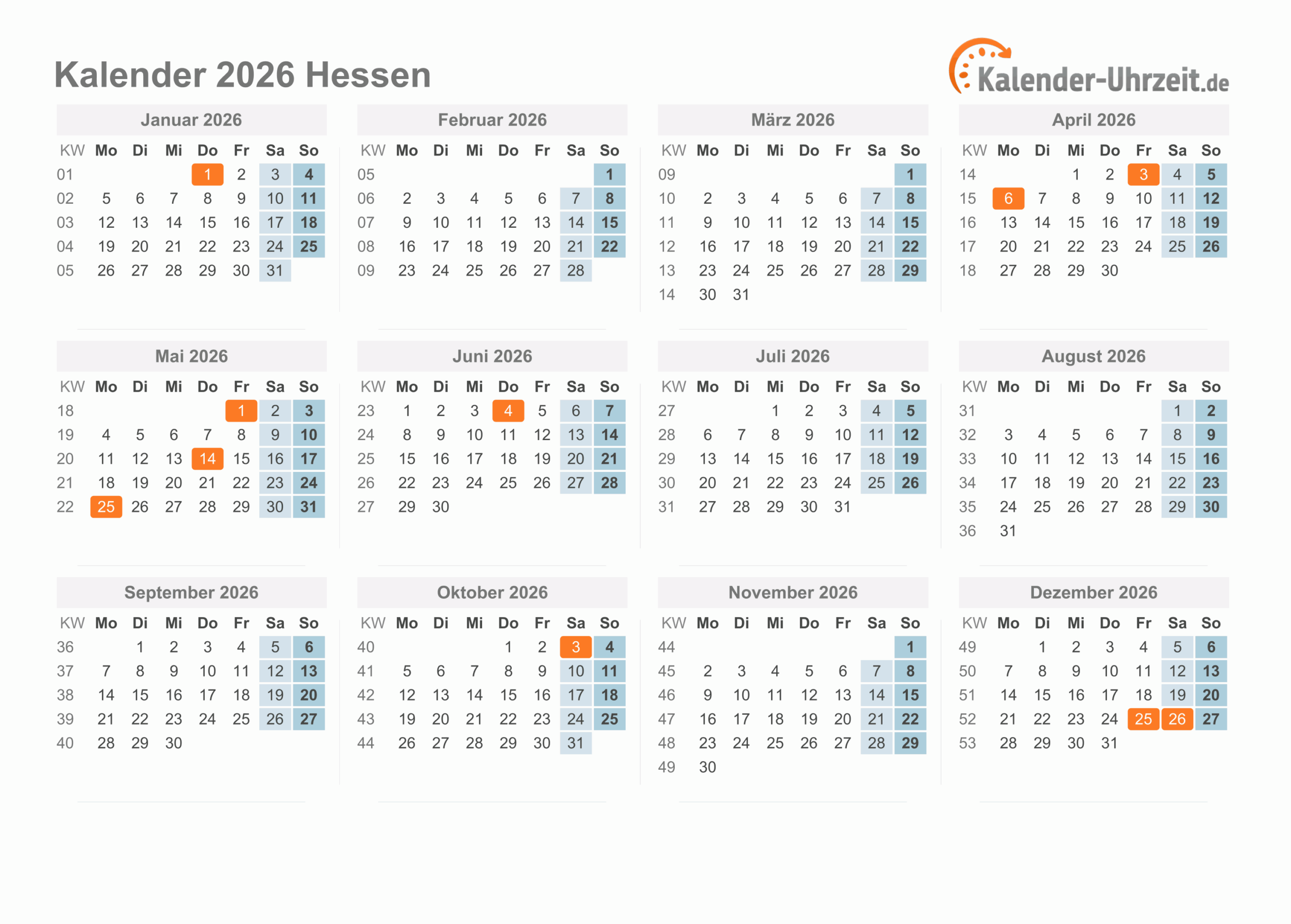 Landesabitur Hessen 2026 Kalender 2026hessen