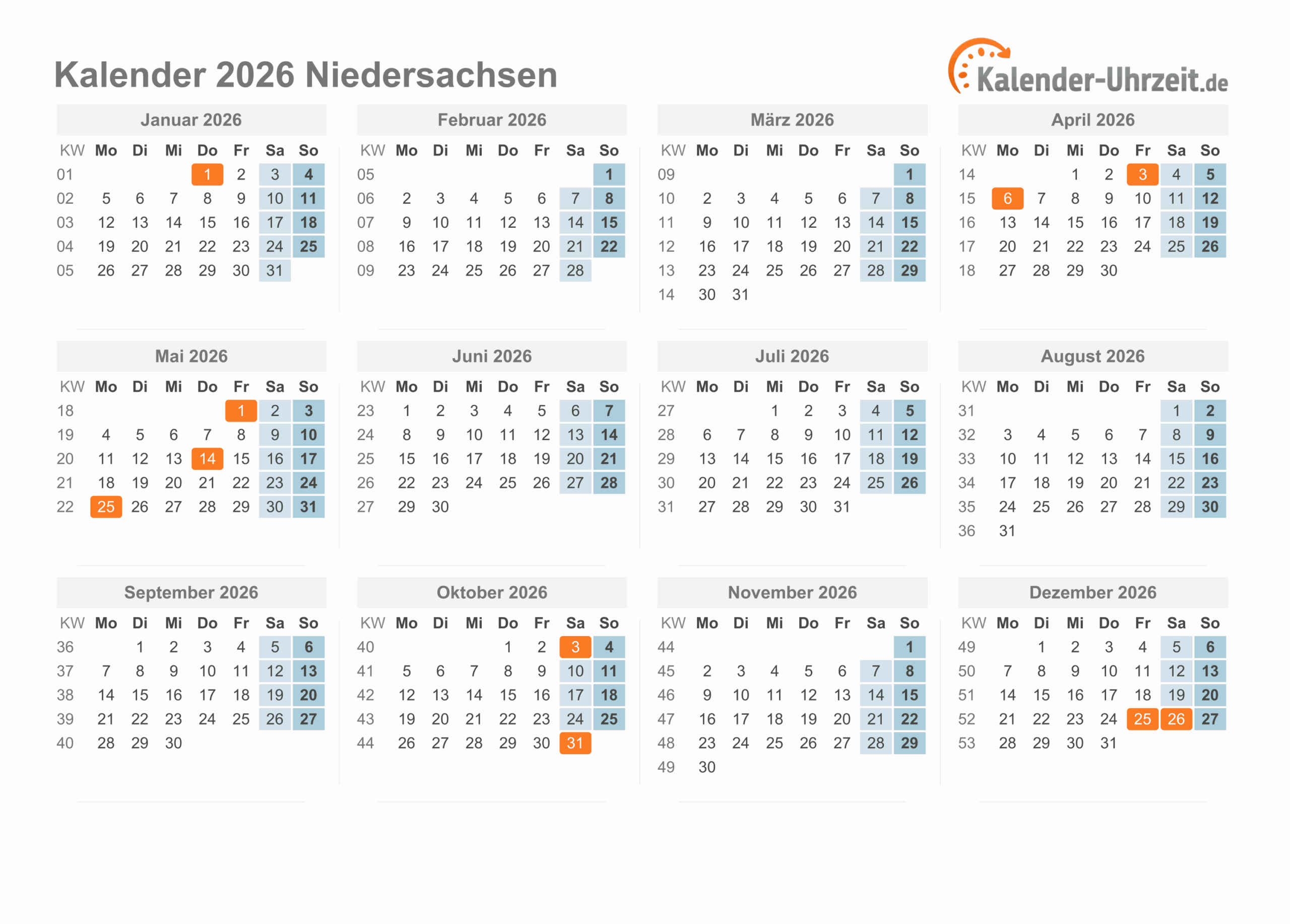 Weihnachtsferien 2026 Niedersachsen Ferien niedersachsen 2026