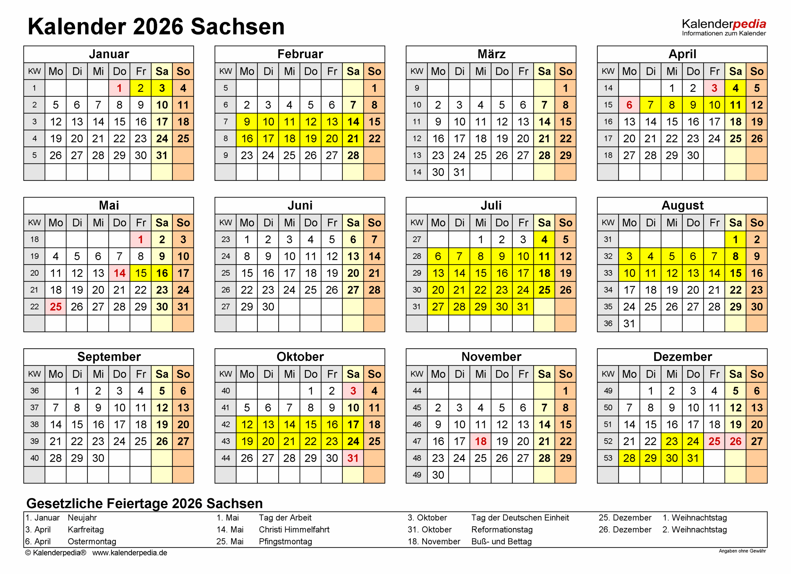 Schuleinführung Sachsen 2026 Schulkalender 2026/2027 Sachsen Für Pdf