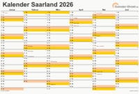 Kalender 2026 Mit Ferien Saarland ferien Im saarland Im Schuljahr 2025/26