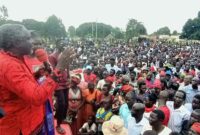 Blutmond 2026 "2026" On An Empty Solid Background With Bright Blue Color, In A Blutmond 2026 "2026" On An Empty Solid Background With Bright Blue Color, In A