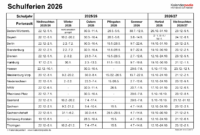 Ferien Nrw 2026 Kalender Pdf Feiertage Nordrhein-westfalen (nrw) 2026