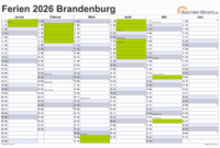 Brandenburg 2026 Ferien Ferien In Brandenburg Im Schuljahr 2026/27