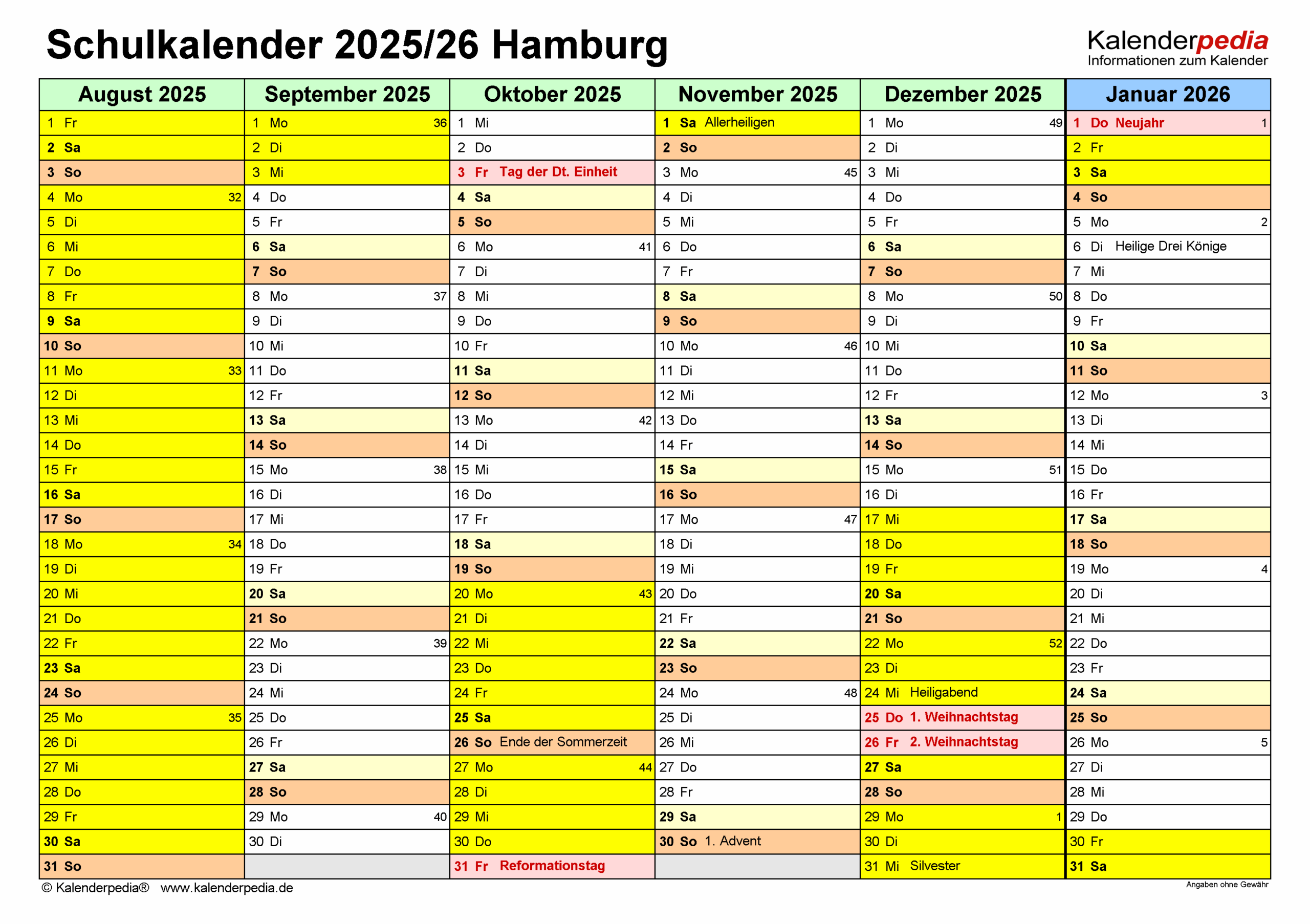 Maiferien 2026 Hamburg Ferien Hamburg 2024