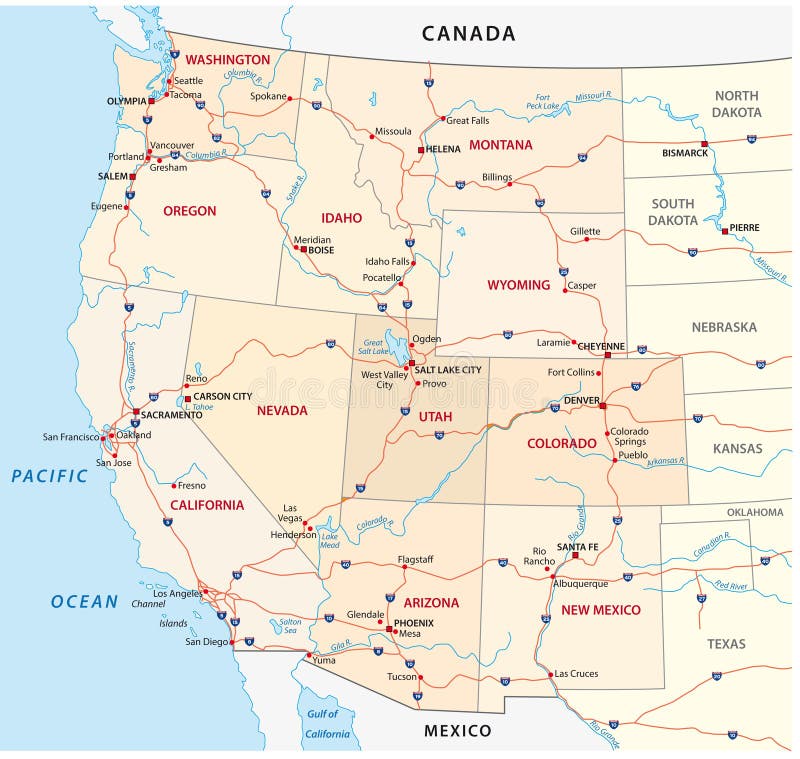  United States Outline Map Of The West Flag Location Map Of United Bildidee 