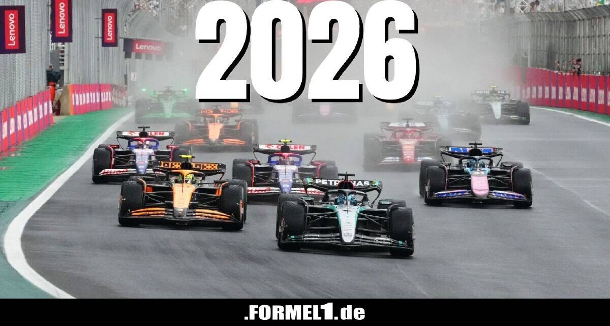  Formel-1-Kalender 2026: Die Übersicht mit allen Rennen und Terminen Bildidee 