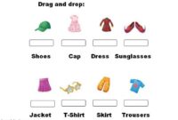 Worksheets For 1st Grade English Clothes We Wear Worksheet For Year 2