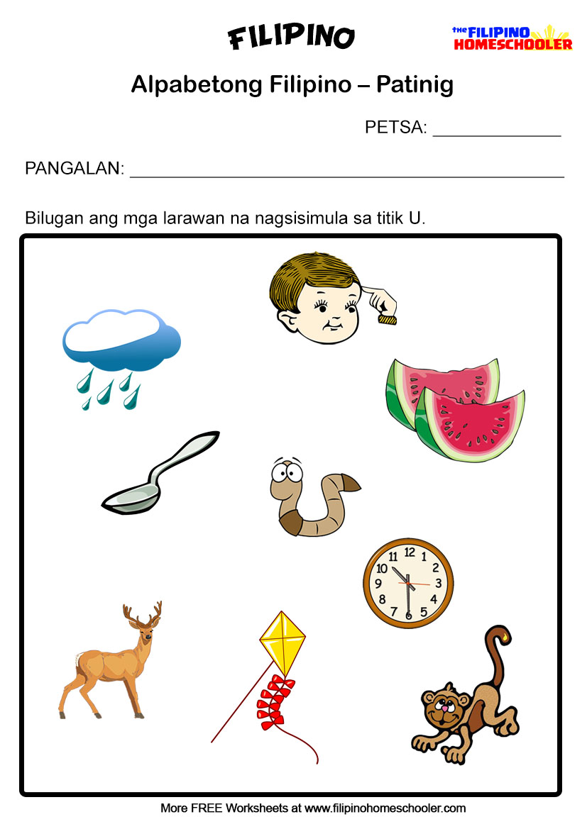 Printable 2 Year Old Activities Preschool 5 Free Patinig Worksheets (set 1) — The Filipino Homeschooler