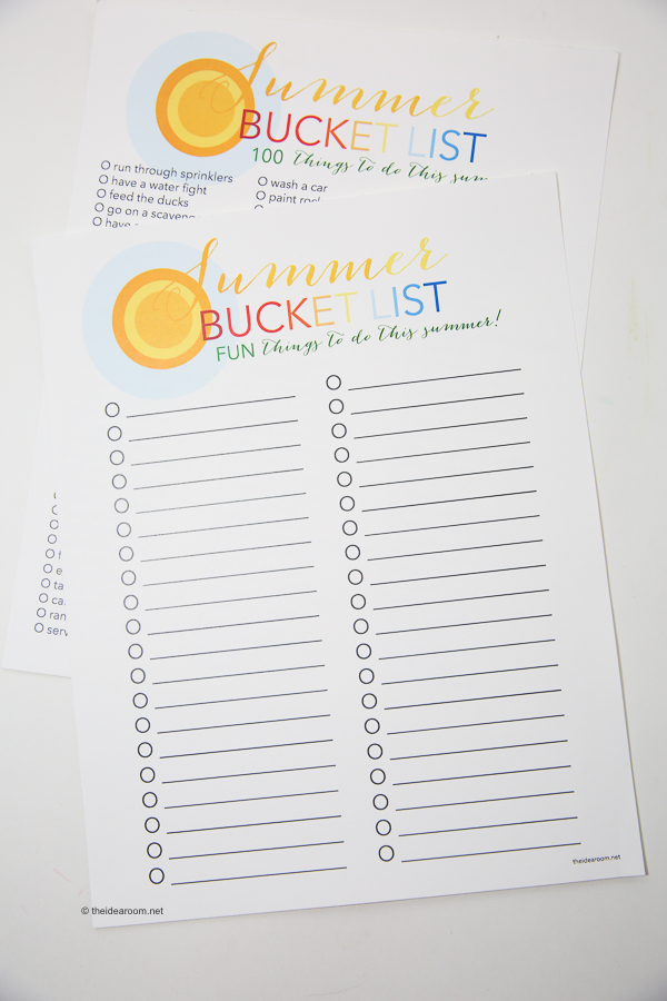  Summer Bucket List: 100 Things to Do in Summer - The Idea Room 