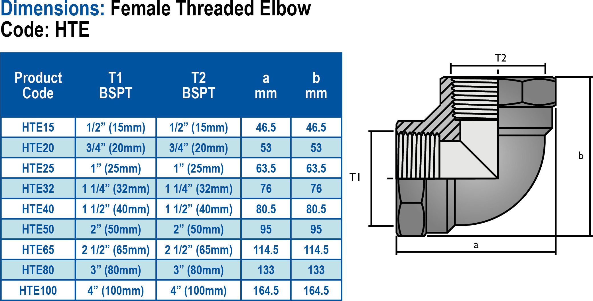  15mm Female Threaded Elbow 