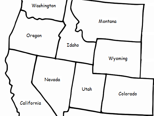  United states map printable 