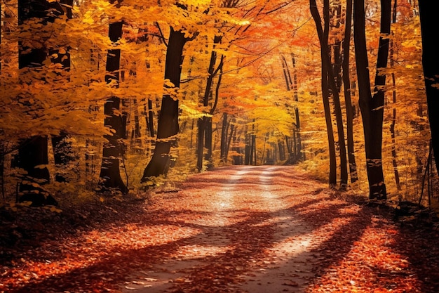 1/4 Inch 304 Stainless Ball Bearing Catalog Beautiful Scenery Of The Path Through The Fall Trees In The Forest