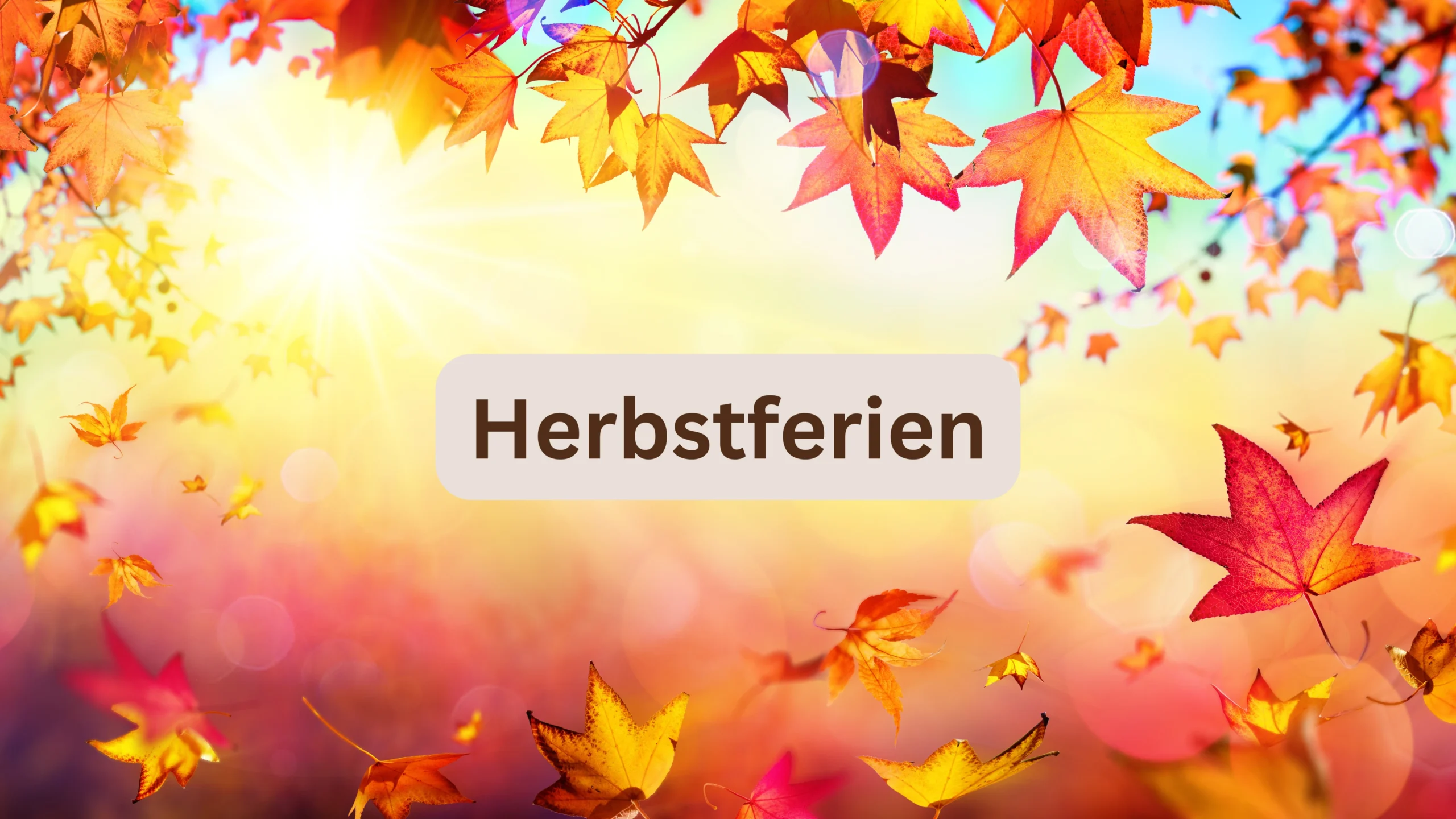  Herbstferien 2026 in Schleswig-Holstein ️ Kalender (Datum) Illustration 