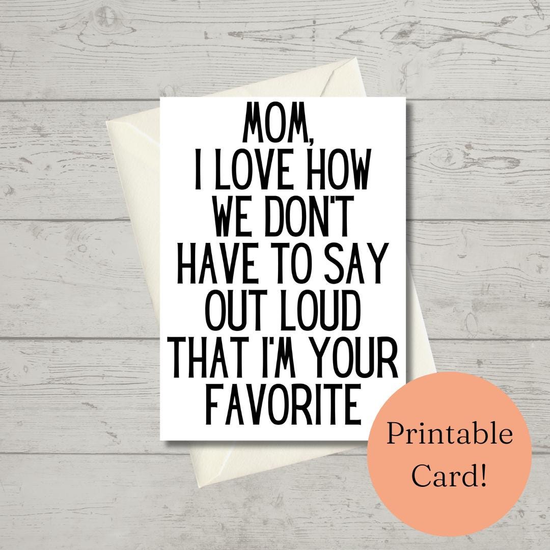 1/4 Inch Alloy Steel Journal Bearing Din Standard Funny Mother's Day Card Printable Sarcastic Snarky Greeting Card
