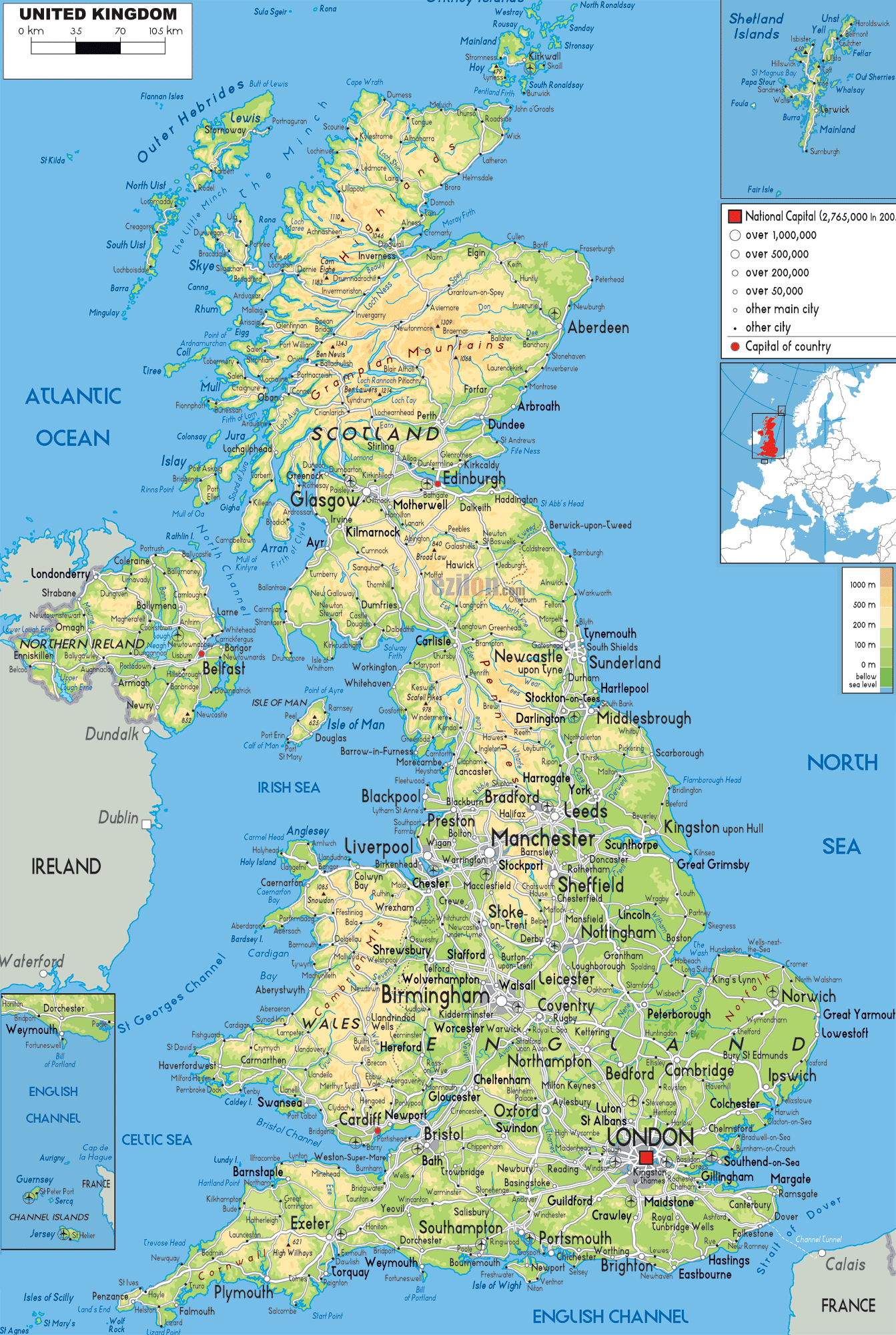  England Map Motiv 
