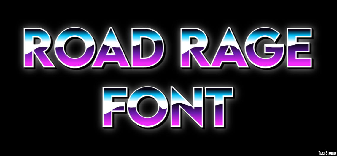  Road Rage Font Text Effect and Logo Design Font Motiv 