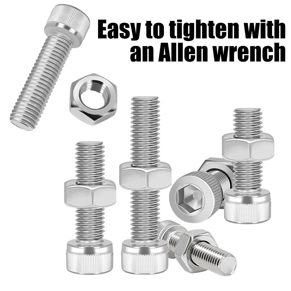 M3 304 Stainless Structural Bolt 3d Model 10pcs m3 304 stainless Steel Hexagon bolts Nuts Assortment Kit Metal …