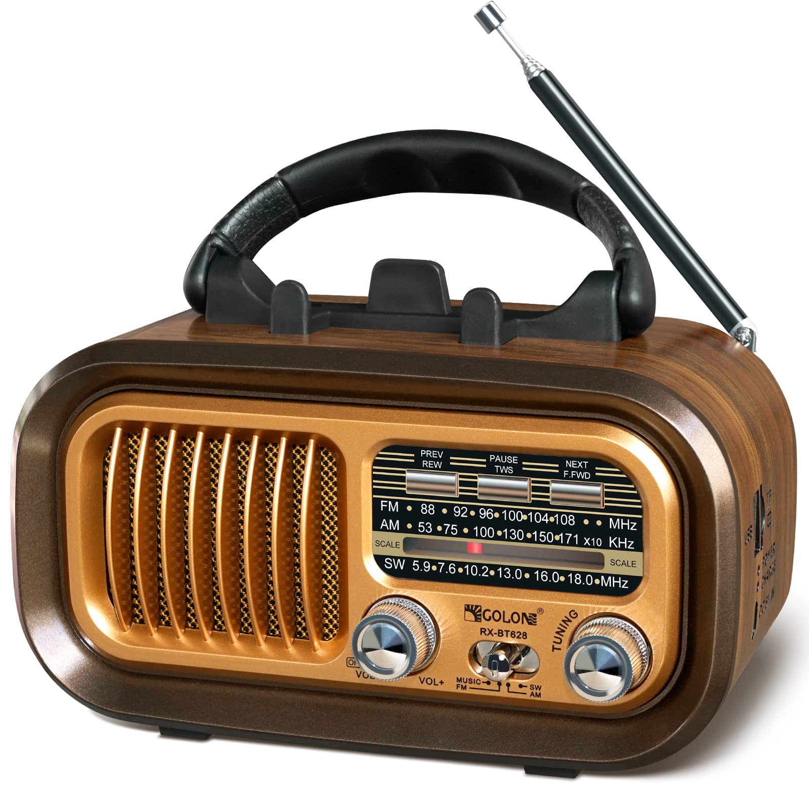  Buy Small Retro Vintage Radio with Bluetooth,Portable Transistor Radio Motiv 