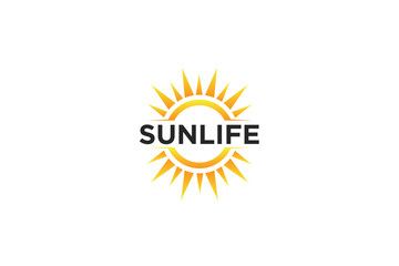  sun logo and icon Vector design Template. Vector Illustrator Eps.10 