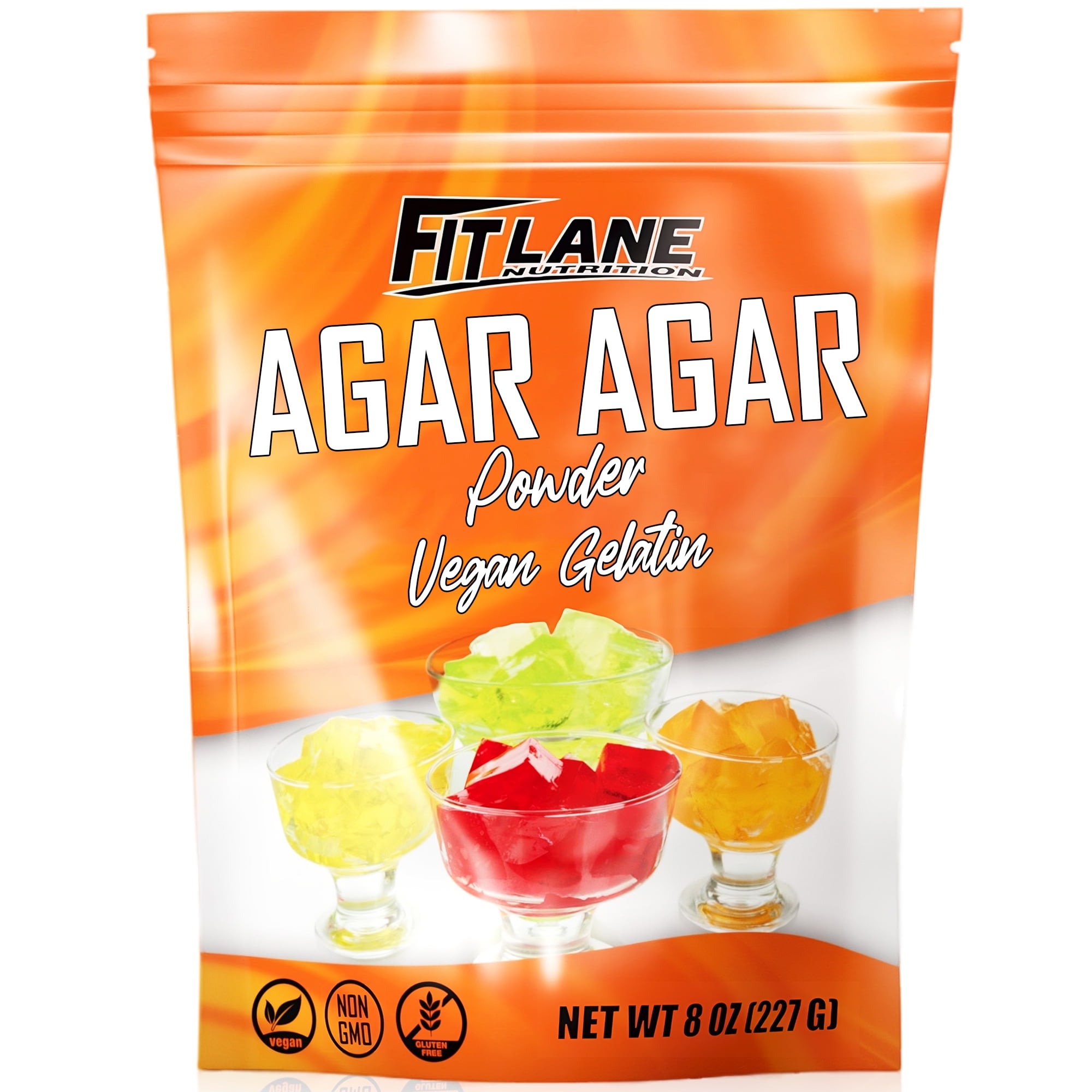 FitLane Nutrition Agar Agar Powder, Vegan Gelatin Substitute, 8 oz, 151
