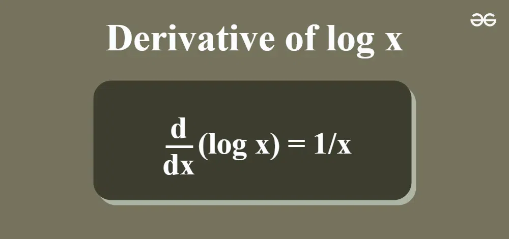  Derivative of Log x: Formula and Proof - GeeksforGeeks Motiv 
