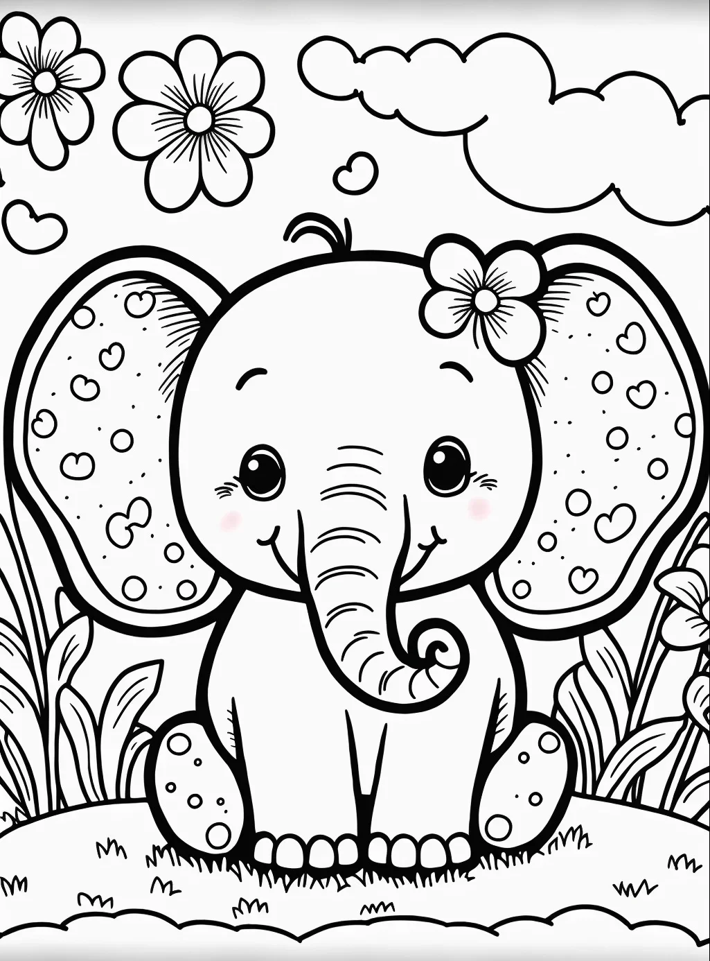  Children Playing Coloring Pages Free Illustration 