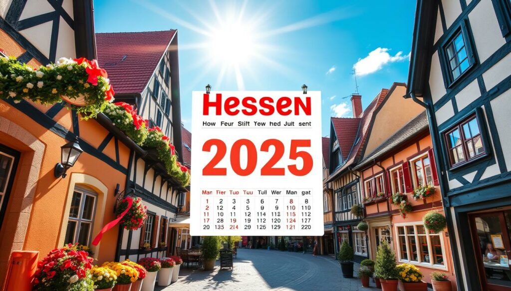  Feiertage Hessen 2025 - Alle Termine im Überblick Illustration 