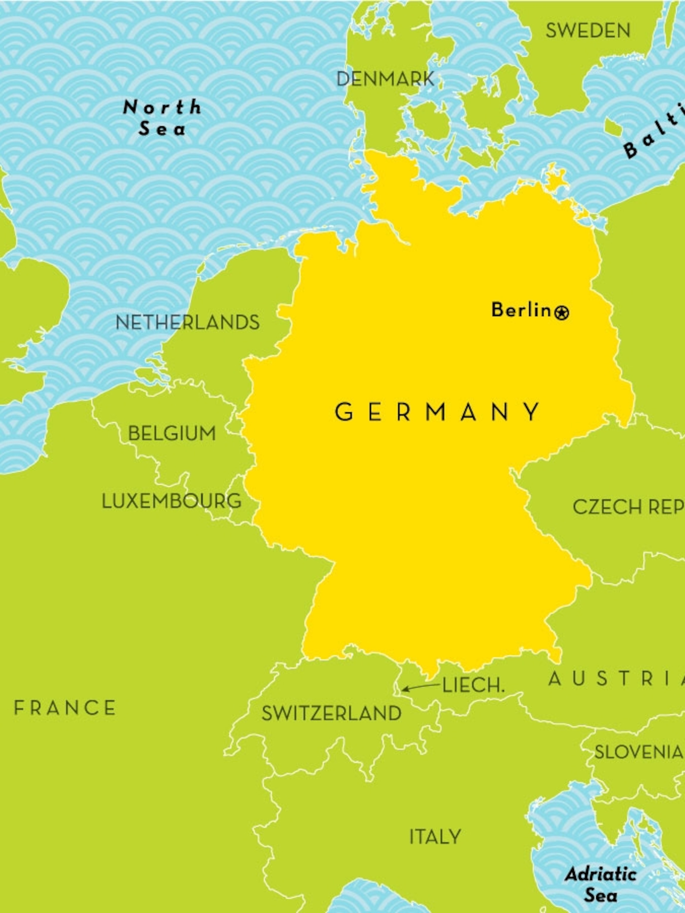  What Are The Parts Of Germany - Germany Country Map UPDT 3x4 maps of Bildidee 