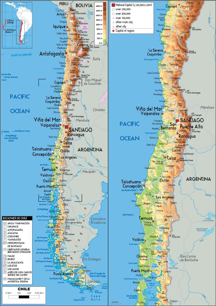  Mapa do Chile 