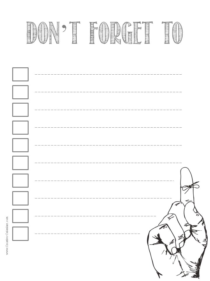  To Do List Template 